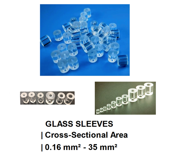 Glass Sleeves for Butt Welding Stranded Cable Cross-Sections : 0.16 mm² - 35 mm²