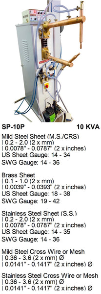 Electroweld Pneumatic Air Operated Rocker Arm Spot Welder 10KVA  (SP-10P)
