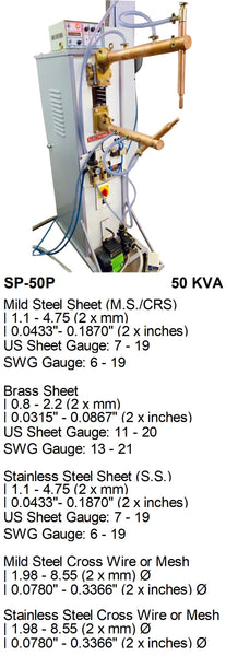Electroweld Pneumatic Air Operated Rocker Arm Spot Welder 50KVA  (SP-50P)