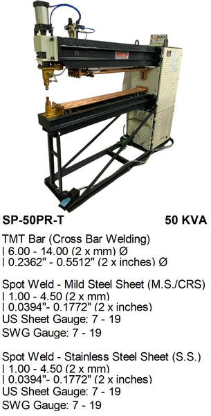 Electroweld Press Type TMT Steel Rebar Projection Welder 50KVA (SP-50PRT)